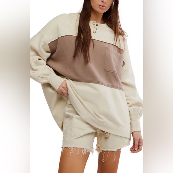 NWT Free People Strawberry Sweatshirt - Picture 2 of 5